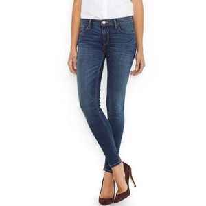 28 LEVI 535 Super Skinny Dark Wash Mid Rise Jeans size 28 New